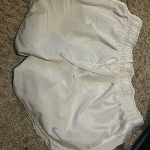 Nike White Athletic Shorts